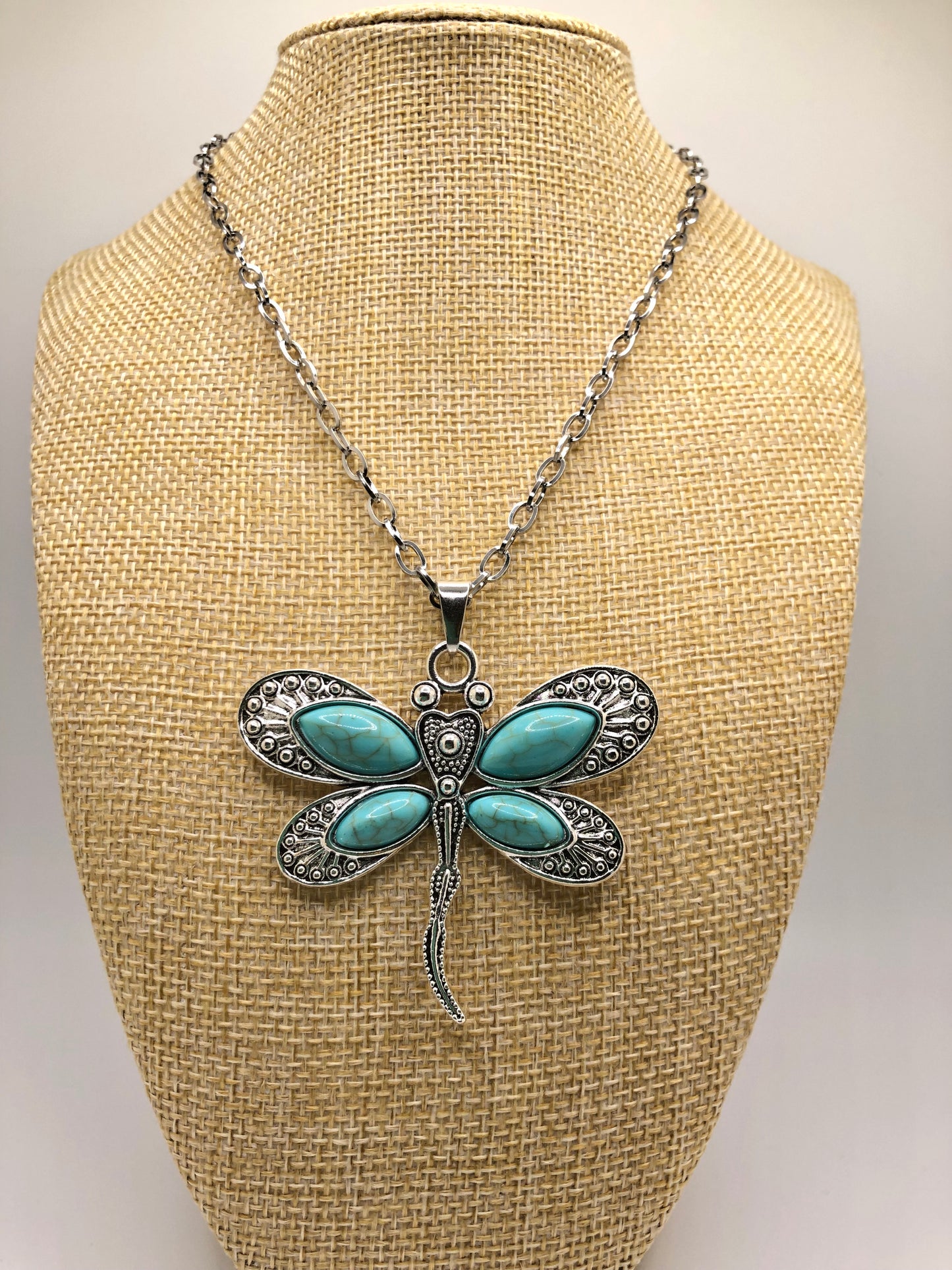 STATEMENT Western Dragonfly Pendant Necklace