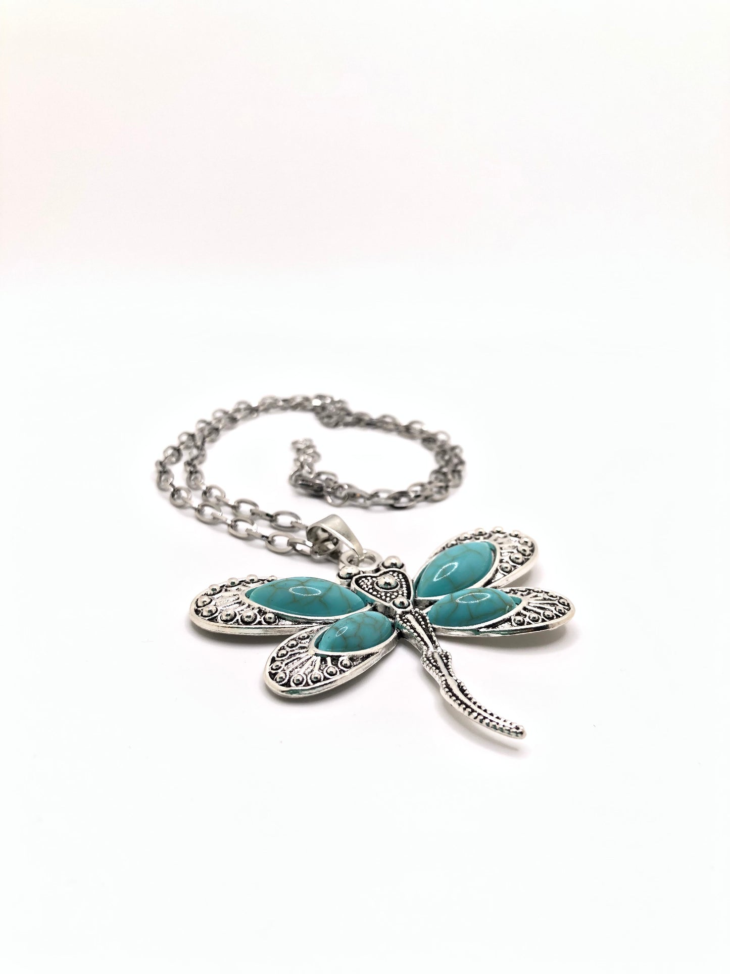 STATEMENT Western Dragonfly Pendant Necklace