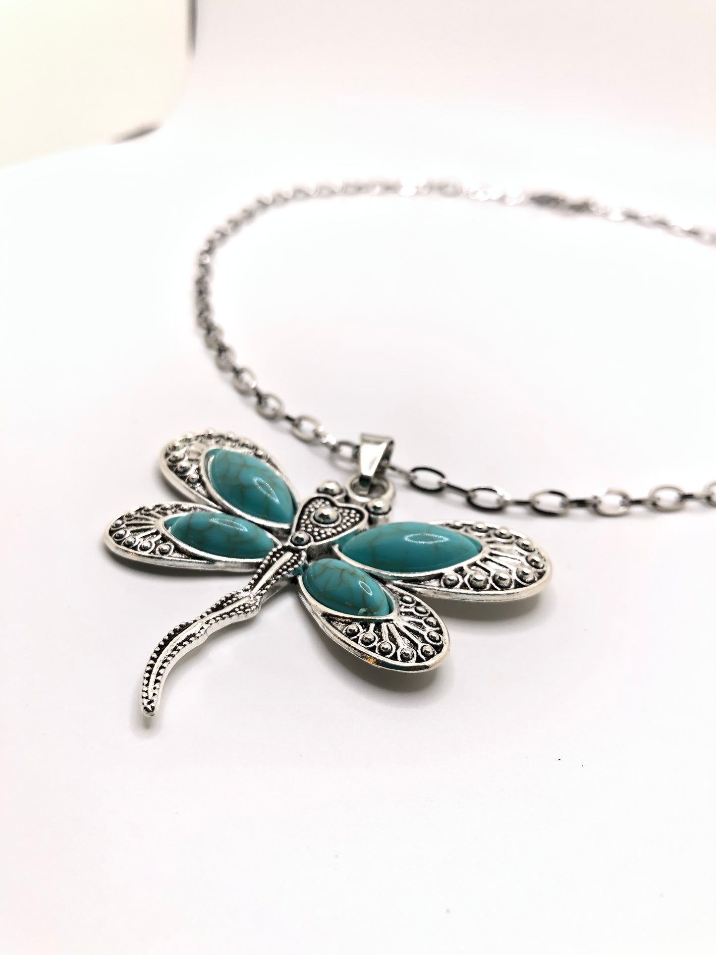 STATEMENT Western Dragonfly Pendant Necklace